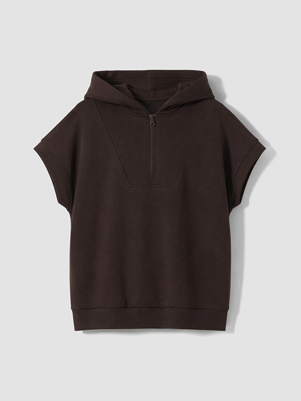 Kahverengi Soft Touch Kadın Hoodie
