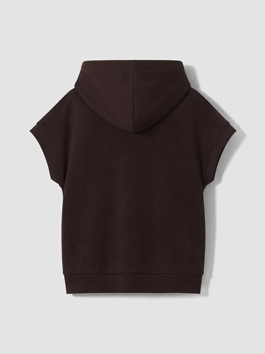 Kahverengi Soft Touch Kadın Hoodie-1