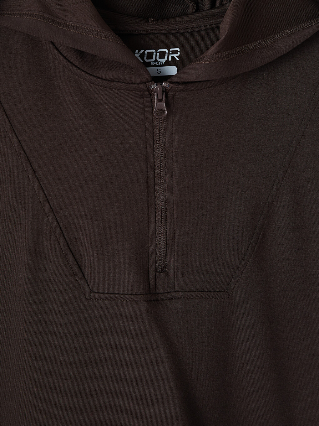 Kahverengi Soft Touch Kadın Hoodie-2