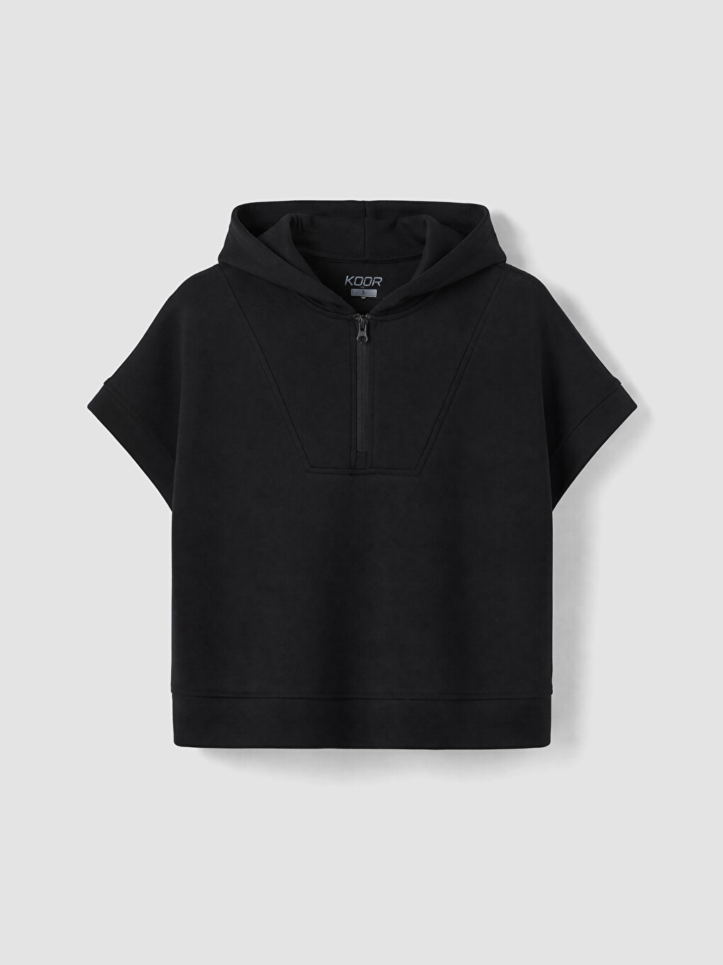 Siyah Soft Touch Kadın Hoodie