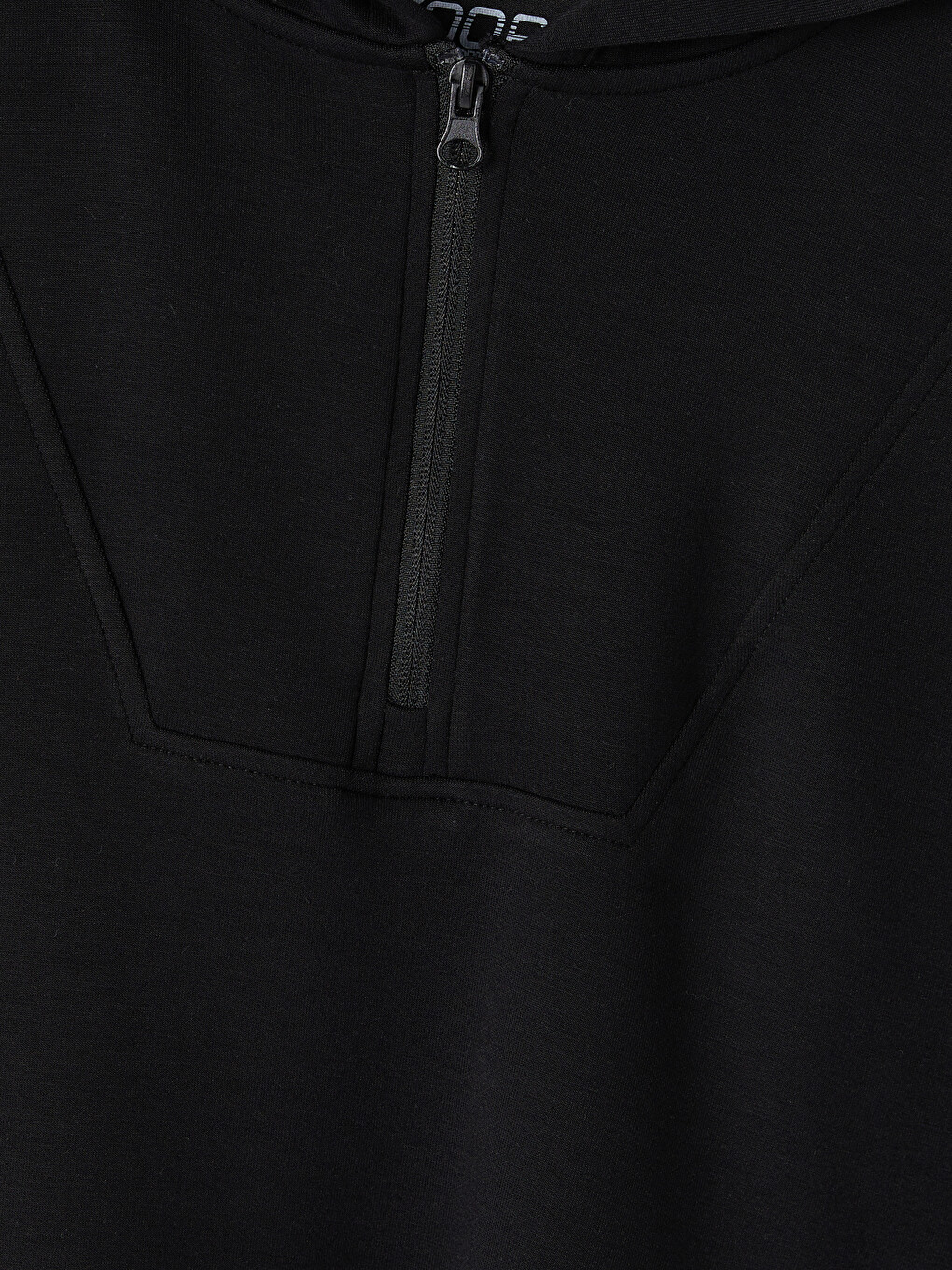 Siyah Soft Touch Kadın Hoodie-1
