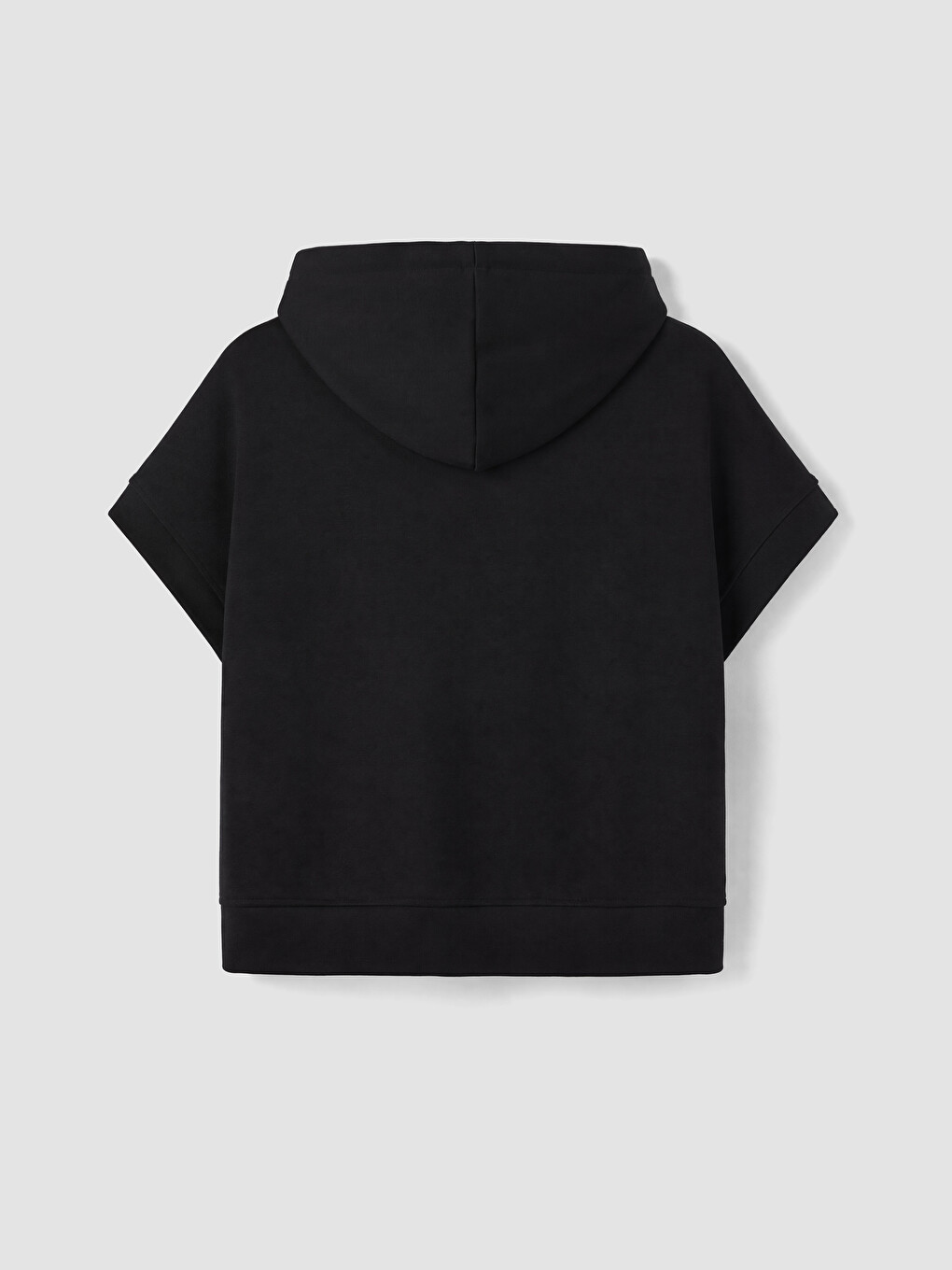 Siyah Soft Touch Kadın Hoodie-2