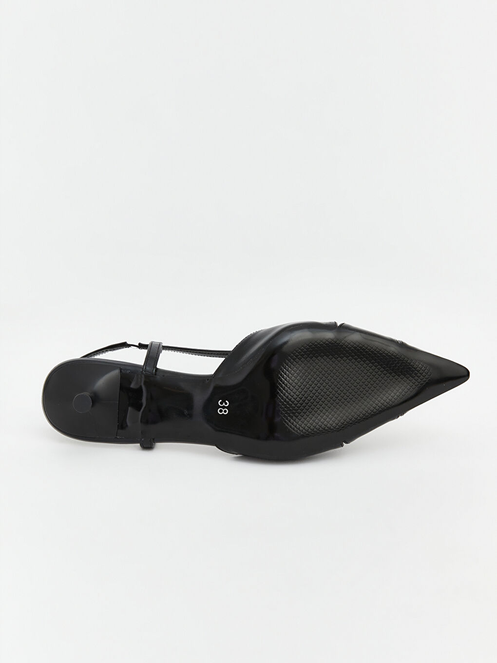 Siyah Sivri Burun Kadın Topuklu Ayakkabı-3