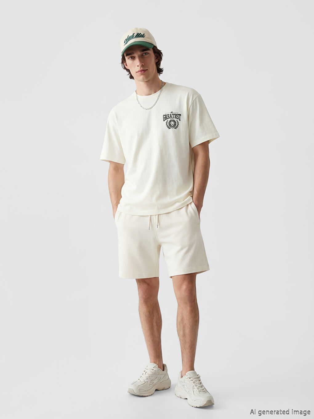 تي شيرت رجالي مطبوع بكول مدور-1