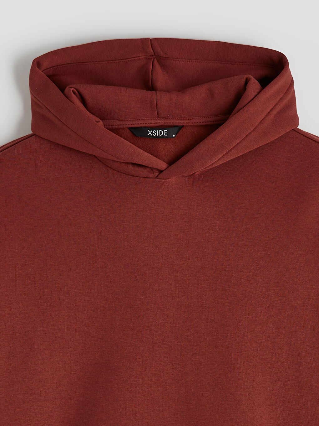 Kahverengi Erkek Kalın Hoodie-5