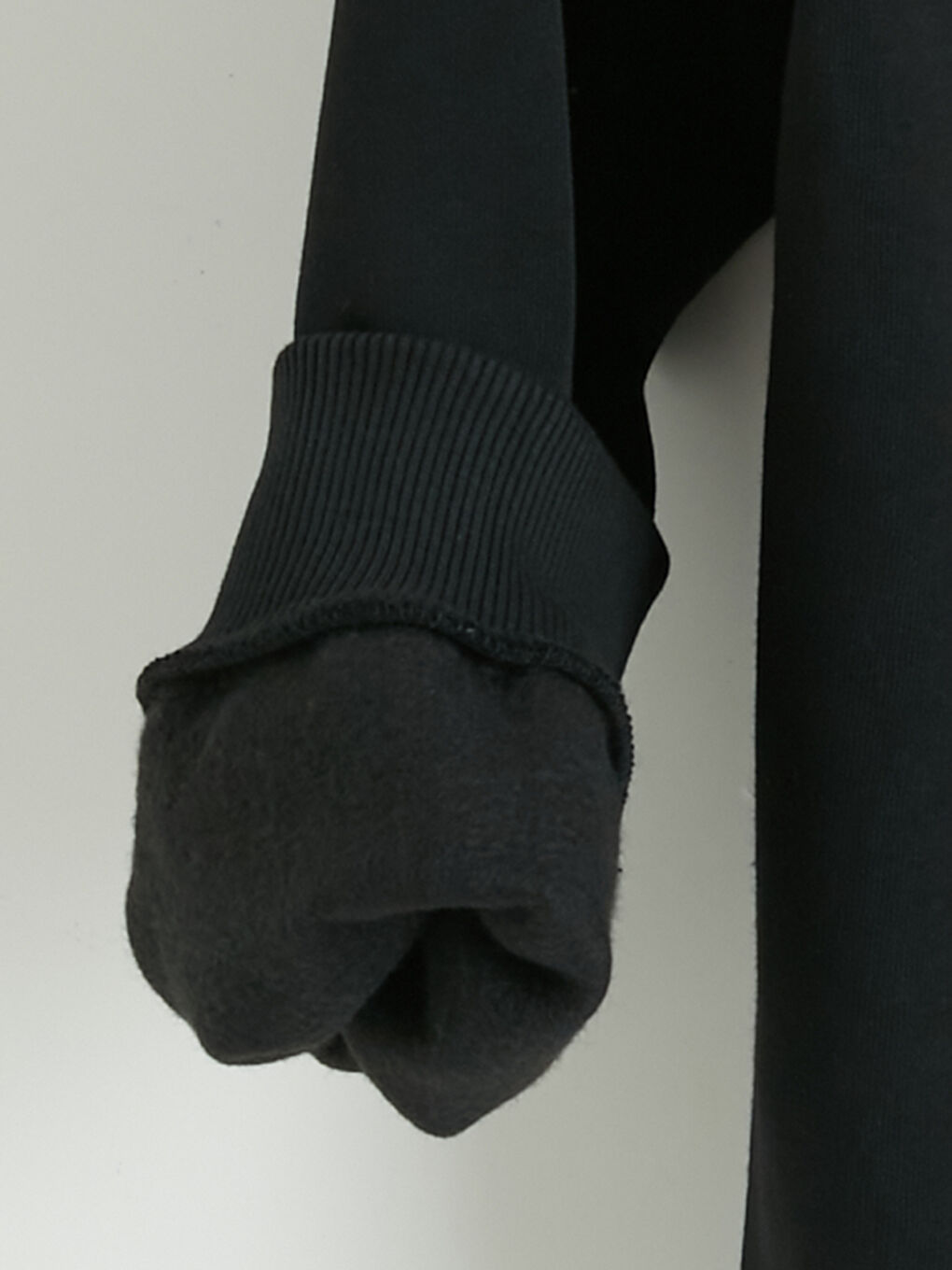 Siyah Erkek Kalın Hoodie-4