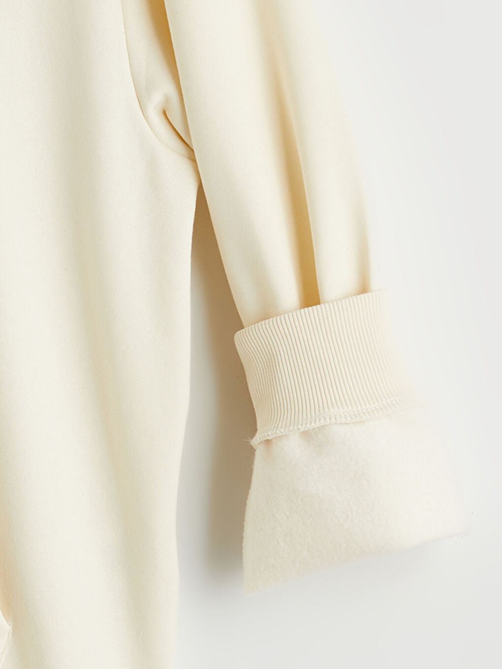 Bej Erkek Kalın Hoodie-6