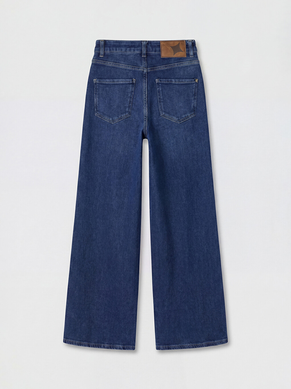 High Waisted Wide Leg Women's Jeans-5