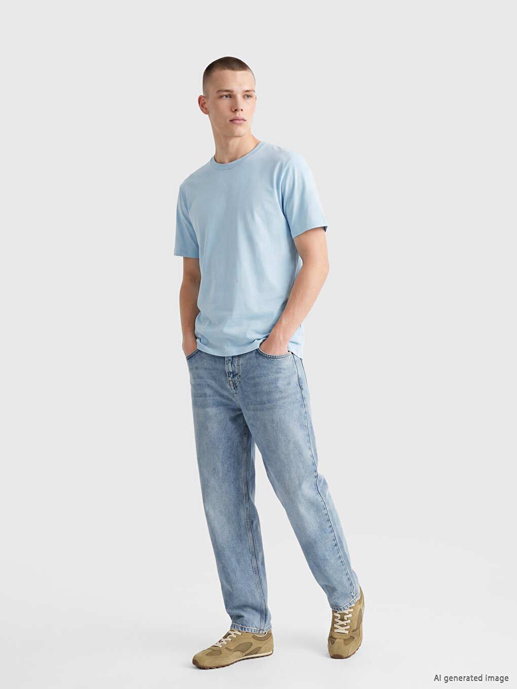 Man Blue T-Shirt-1