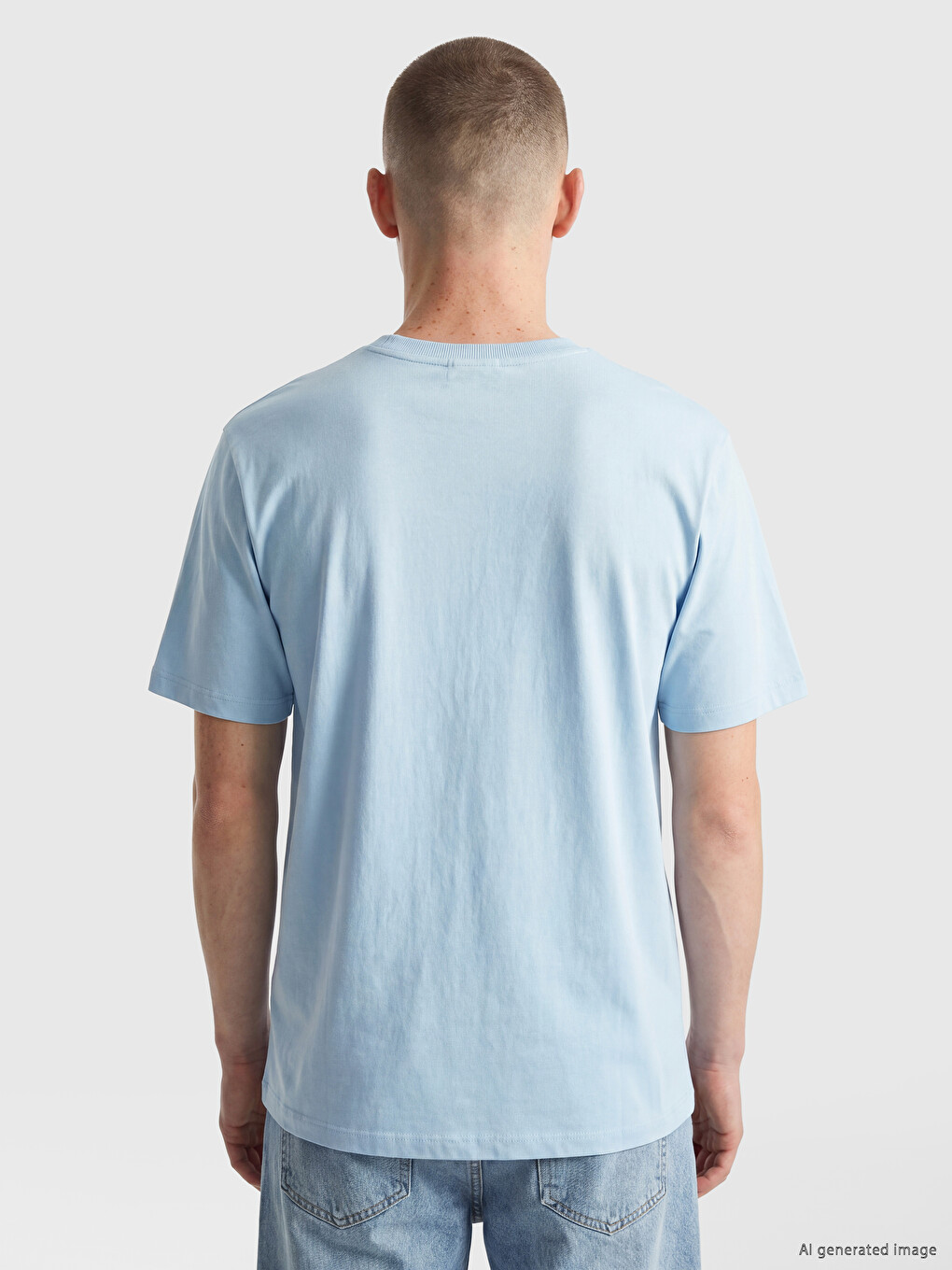 Man Blue T-Shirt-3