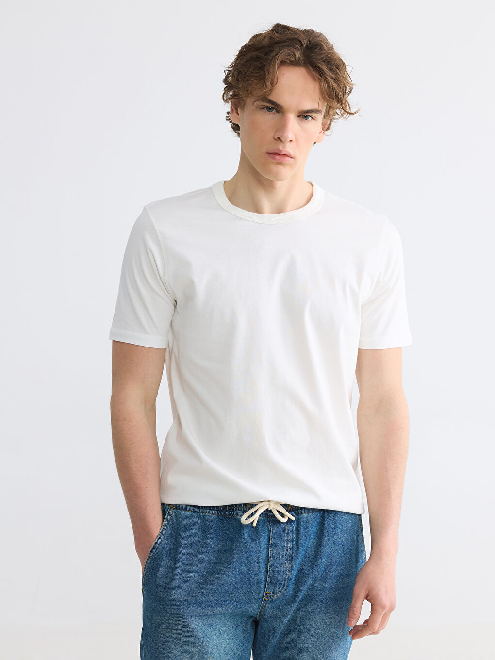 Crew Neck Standard Fit Jersey Men's T-Shirt