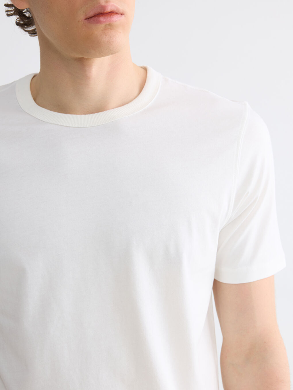 Crew Neck Standard Fit Jersey Men's T-Shirt-2