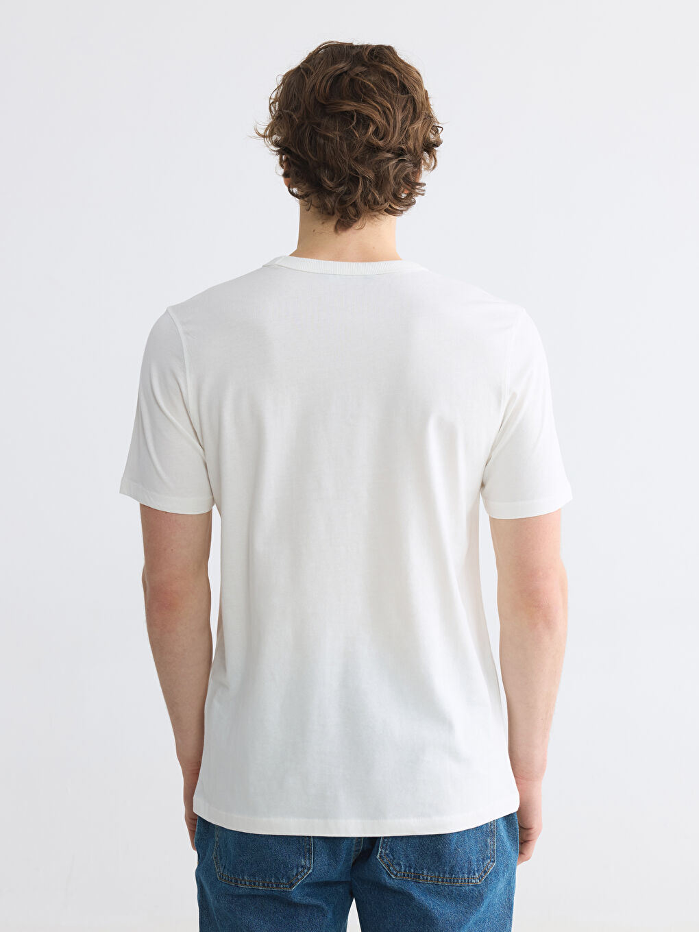 Crew Neck Standard Fit Jersey Men's T-Shirt-3