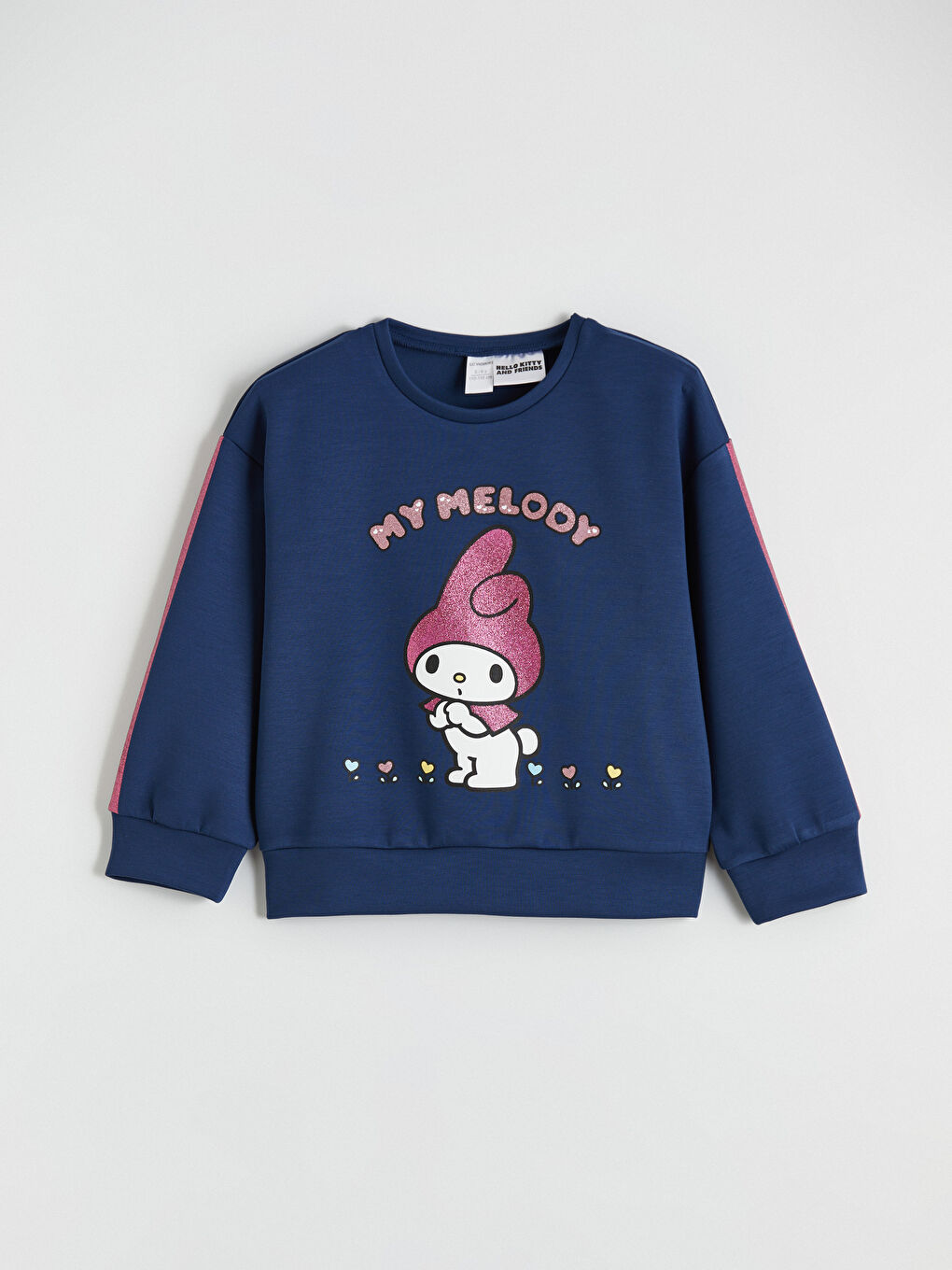 İndigo Bisiklet Yaka My Melody Baskılı Kız Çocuk Sweatshirt