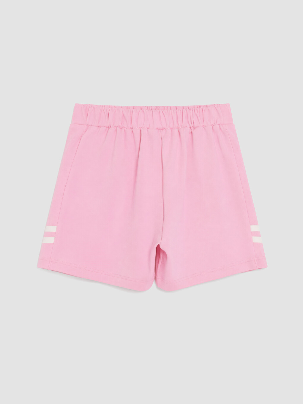 Pembe Beli Lastikli Kız Çocuk Şort Etek-1