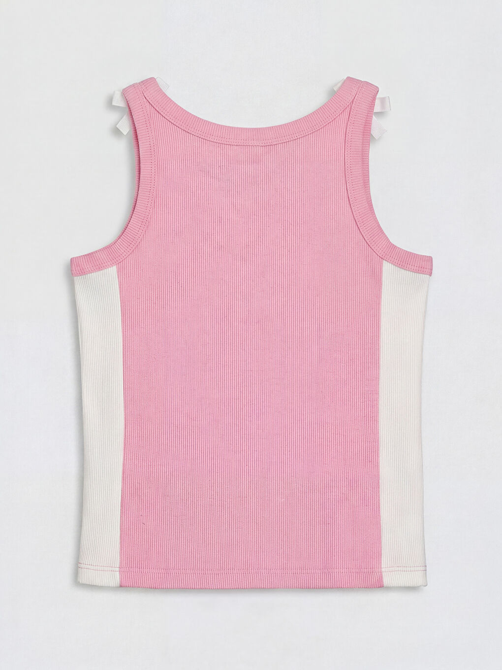 Pembe Bisiklet Yaka Barbie Baskılı Kız Çocuk Atlet-1