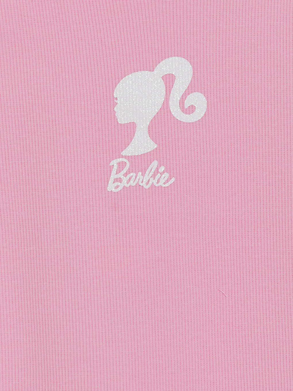 Pembe Bisiklet Yaka Barbie Baskılı Kız Çocuk Atlet-2