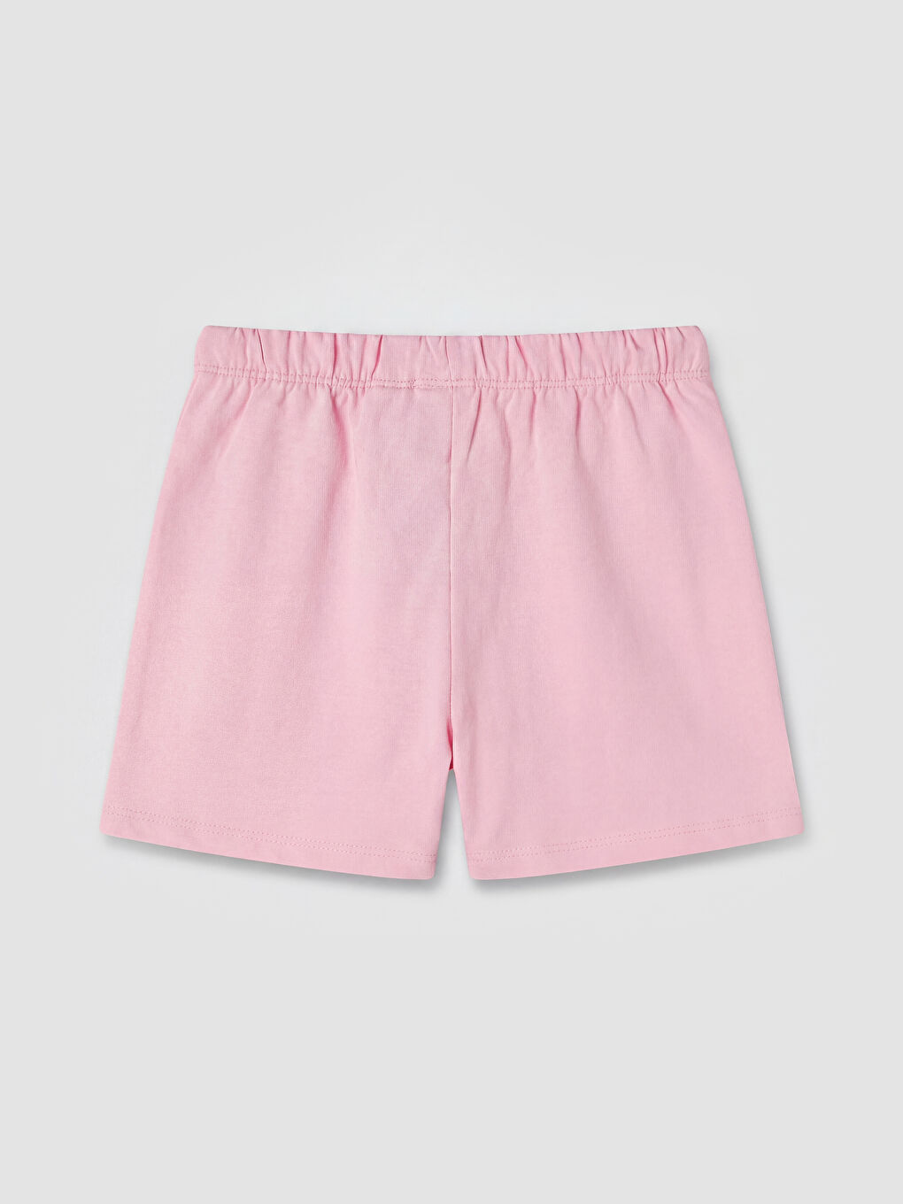 Pembe Barbie Baskılı Kız Çocuk Şort-1