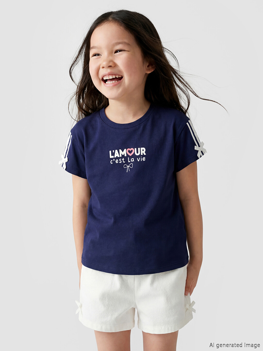 Printed Girls' T-Shirt 2 Pack-3