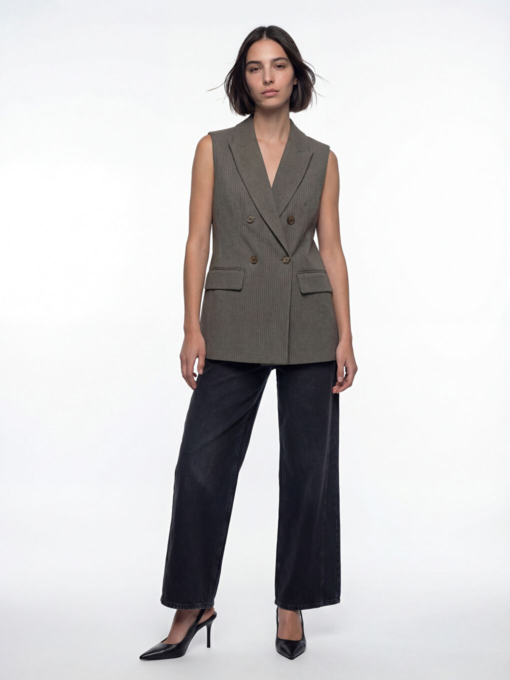 Дънки с широк крачол за жени