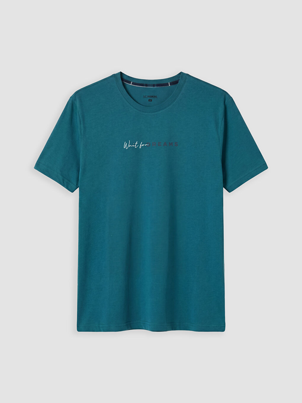 Lacivert Regular Fit Ekose Erkek Pijama Takımı-1