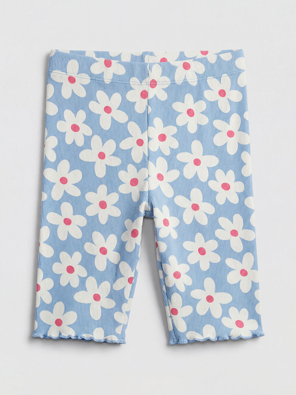 Ekru Çiçek Desenli Kız Çocuk Takım-3