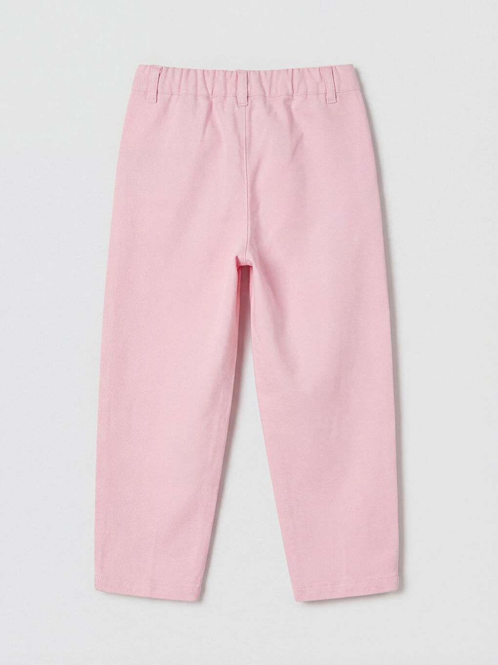 Pembe Kız Çocuk Taşlı Gabardin Pantolon-2