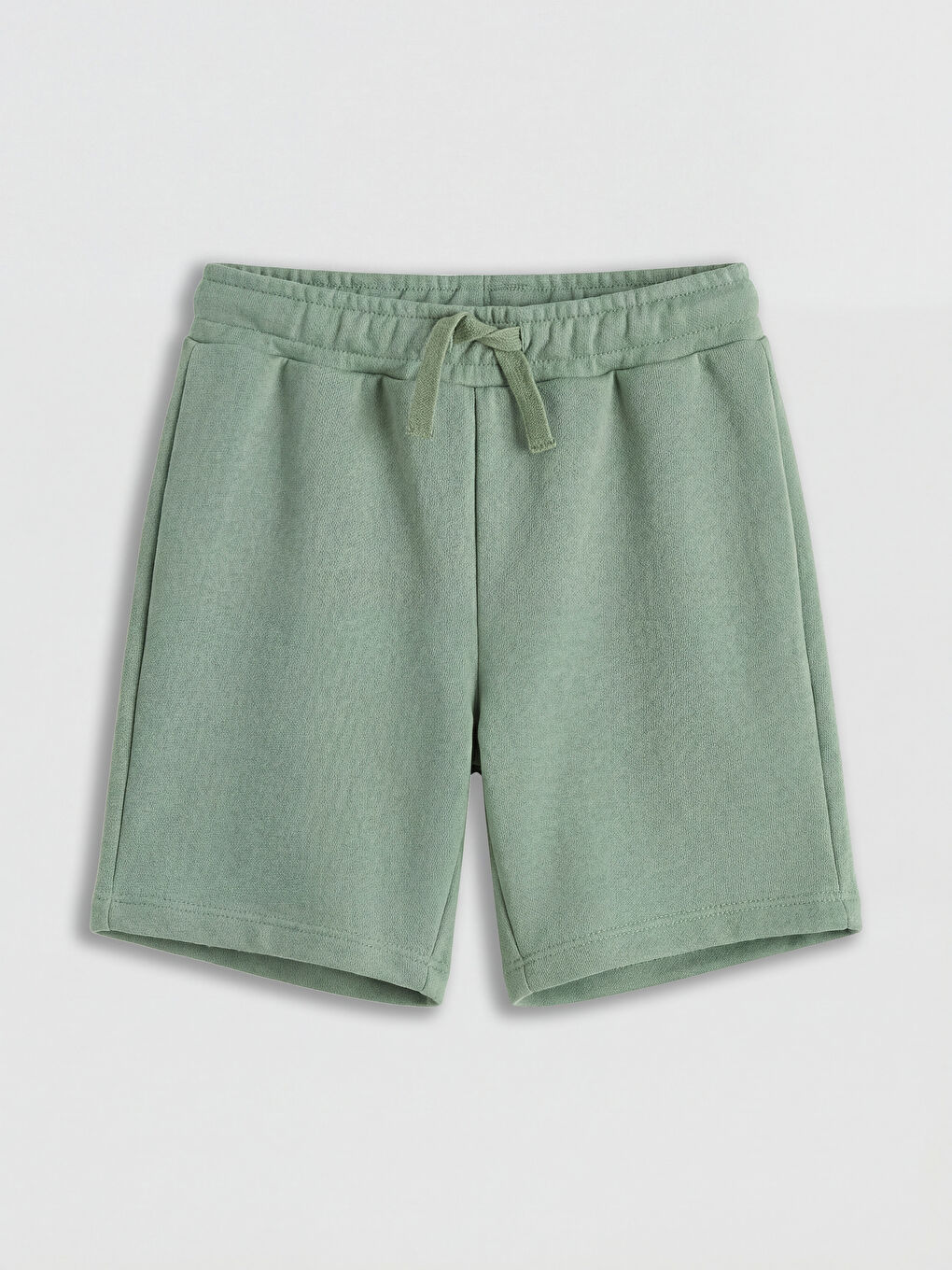 Yeşil Beli Bağlamalı Erkek Çocuk Şort
