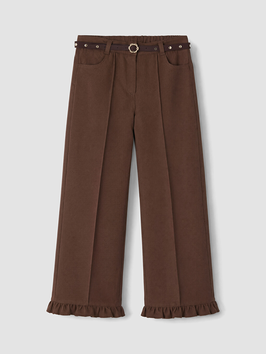 Girl Brown Trousers