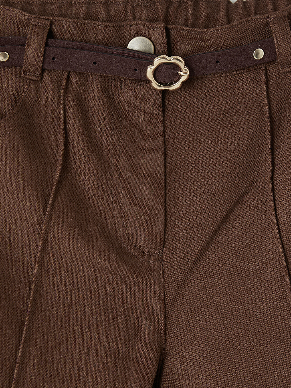 Girl Brown Trousers-1