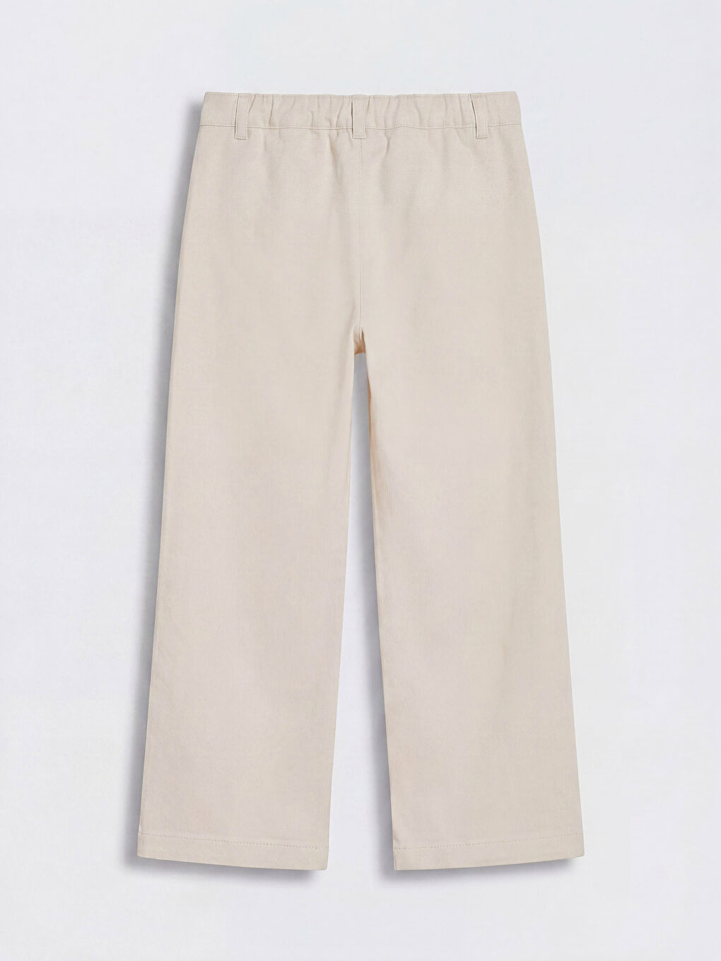 Ekru Regular Fit Kız Çocuk Gabardin Pantolon-1