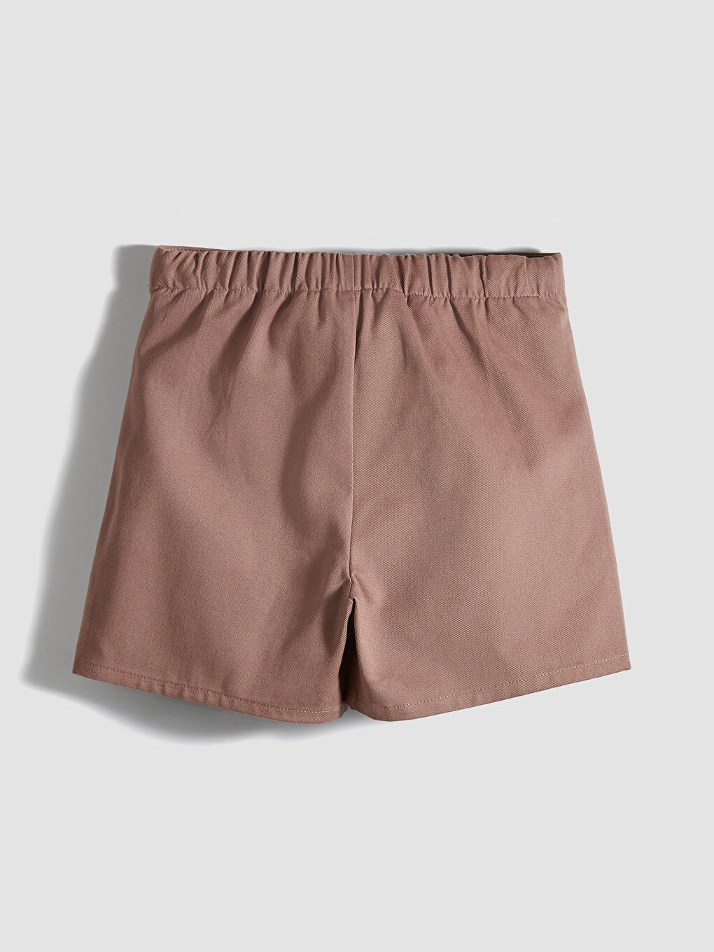 Kahverengi Taş İşlemeli Kız Çocuk Şort Etek ve Çorap-2