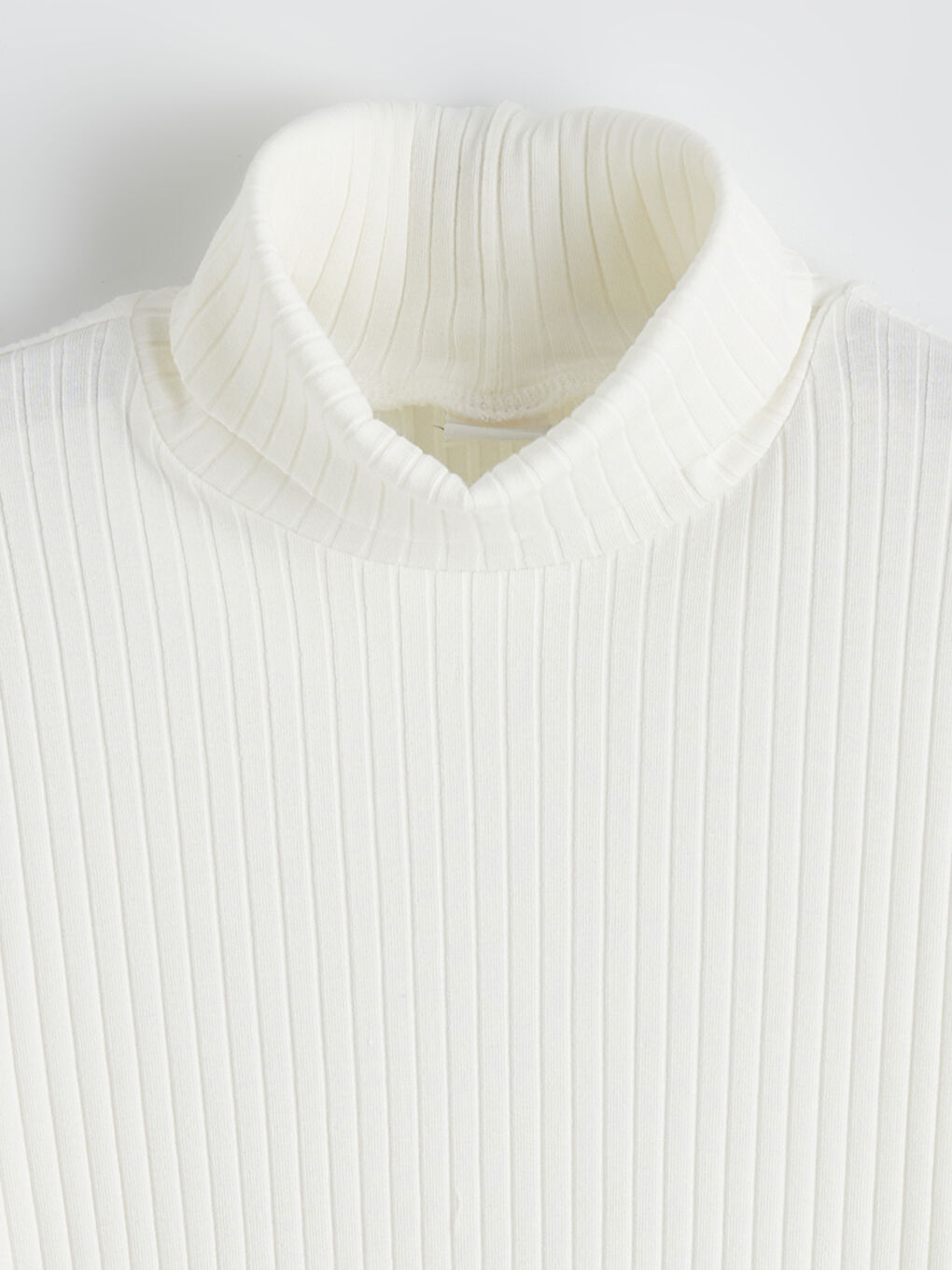 Ekru Balıkçı Yaka Kız Çocuk Tişört-1