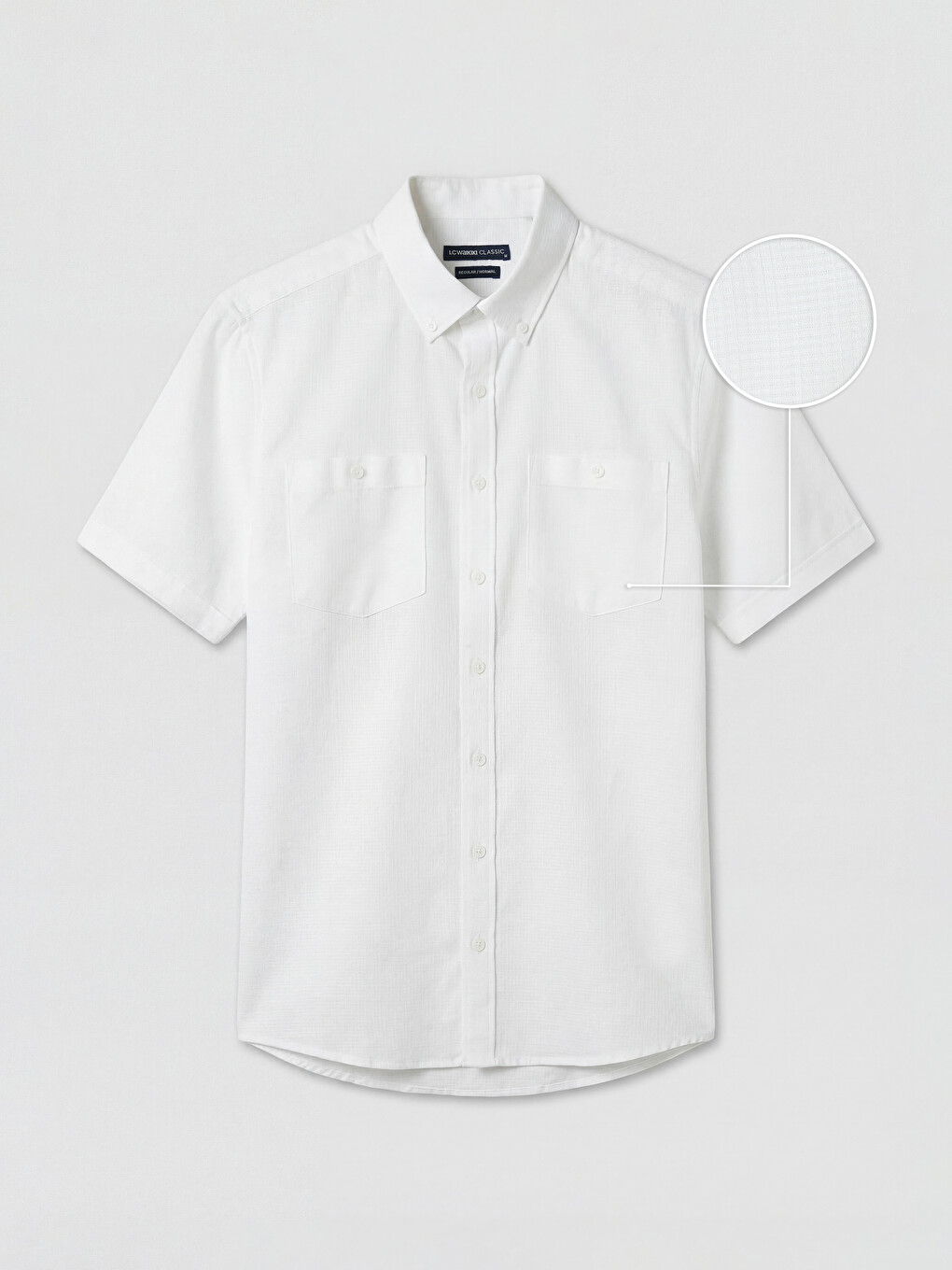 Regular Fit Men's Textured Shirt-4