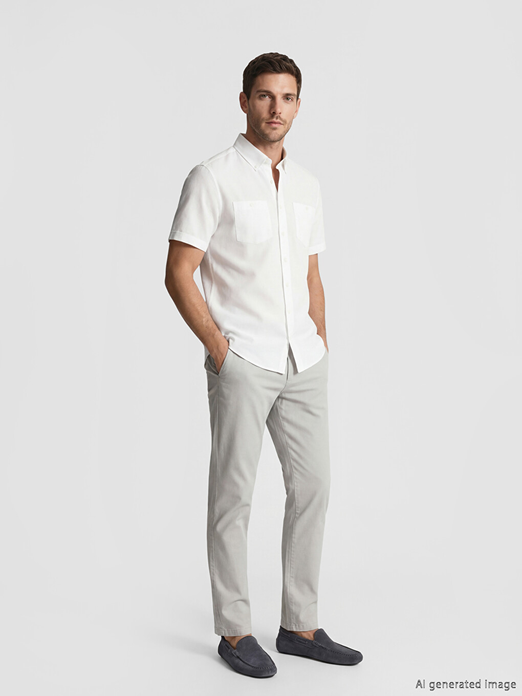 Regular Fit Men's Textured Shirt-1