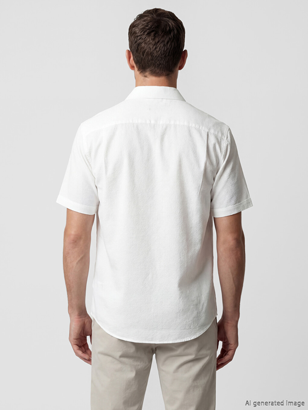 Regular Fit Men's Textured Shirt-3