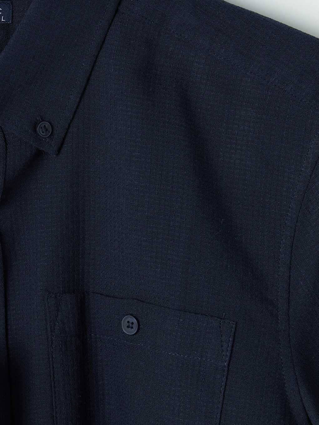 Chemise Homme Texturée à Manches Courtes Coupe Régulière-6