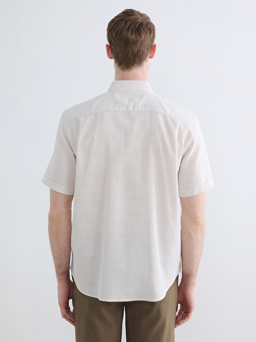 Regular Fit Textured Men's Shirt-3