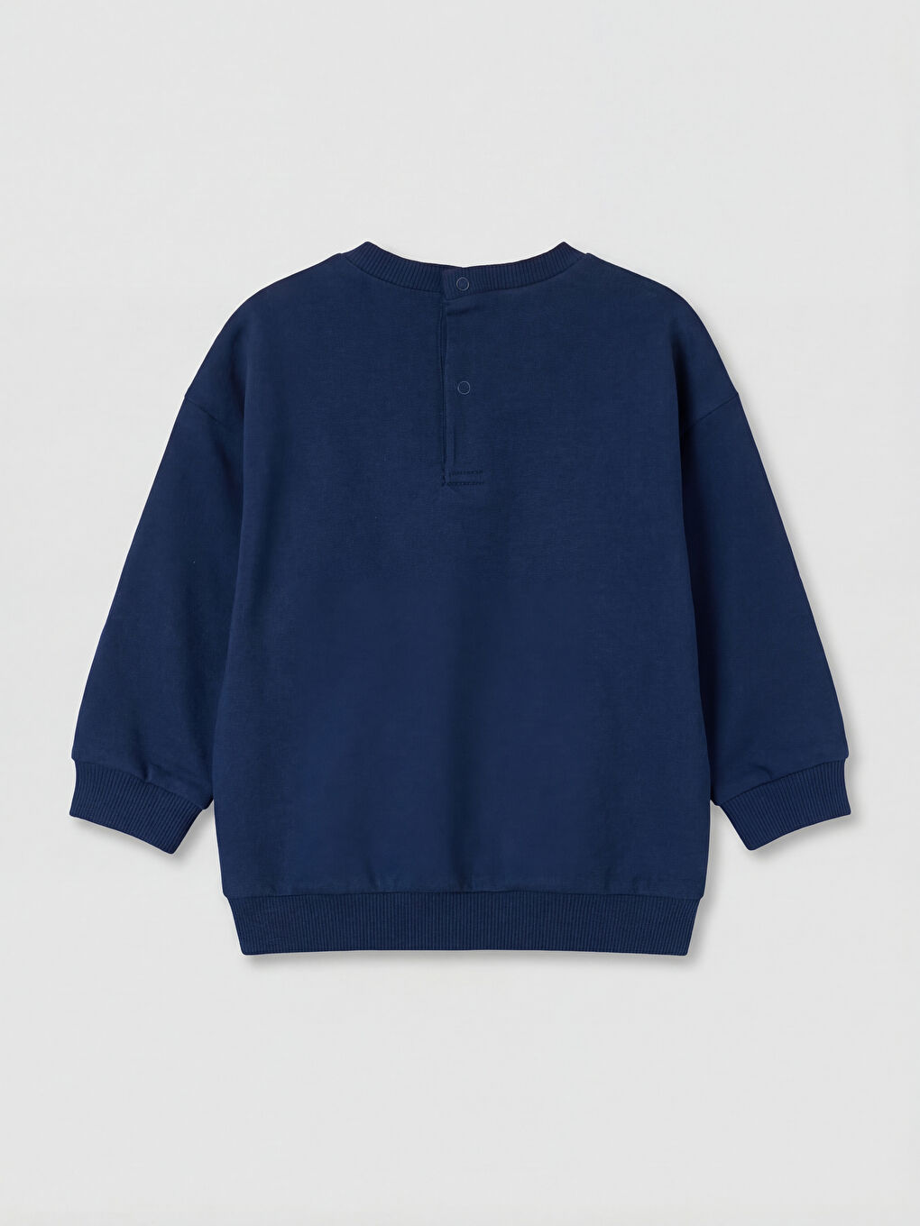 Lacivert Oxford Baskılı Erkek Bebek Eşofman Takımı-2