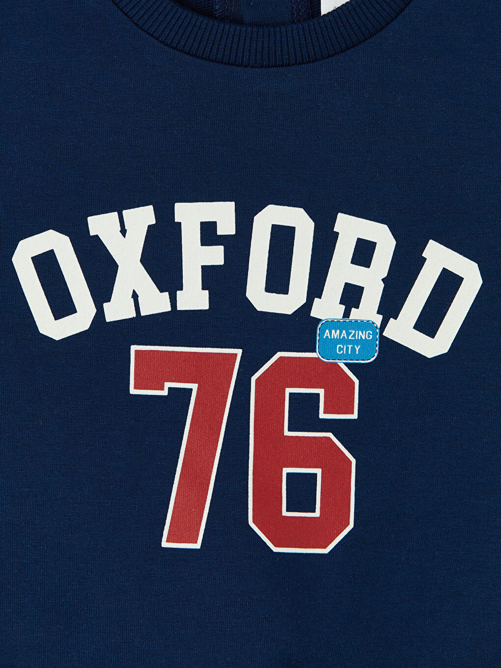 Lacivert Oxford Baskılı Erkek Bebek Eşofman Takımı-5