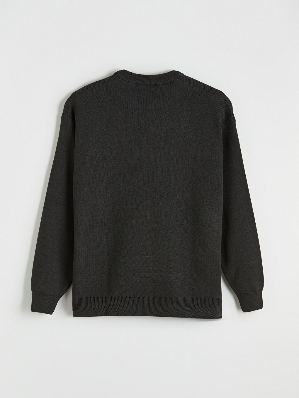 Antrasit Bisiklet Yaka Erkek Triko Kazak-2