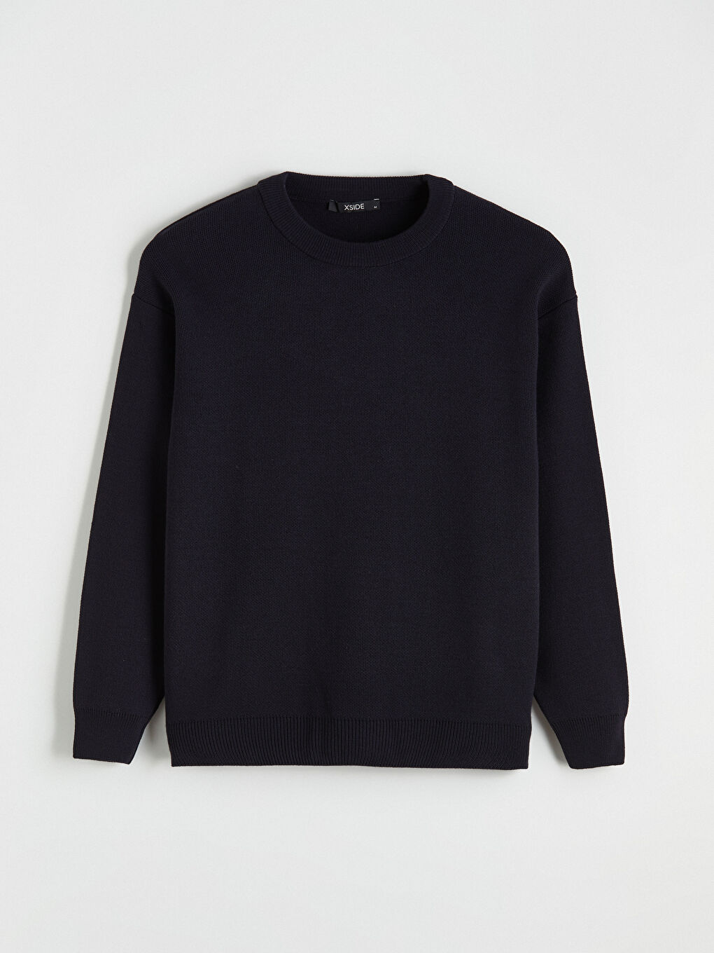 Lacivert Bisiklet Yaka Erkek Triko Kazak