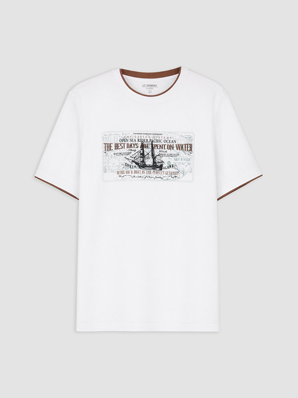Crew Neck Printed Men's T-Shirt-3