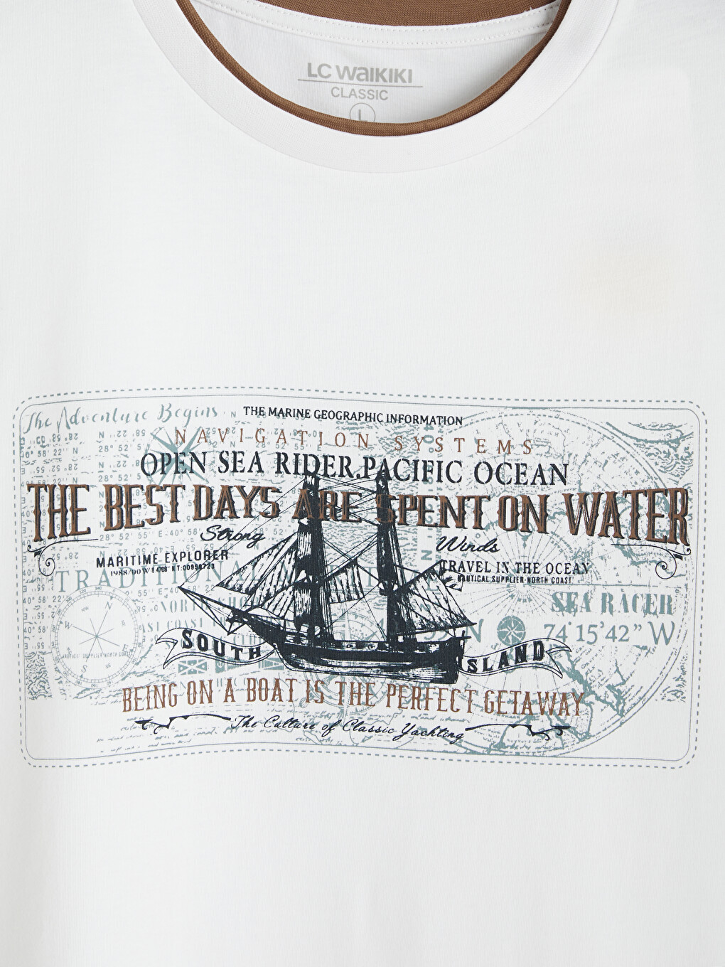 Crew Neck Printed Men's T-Shirt-5
