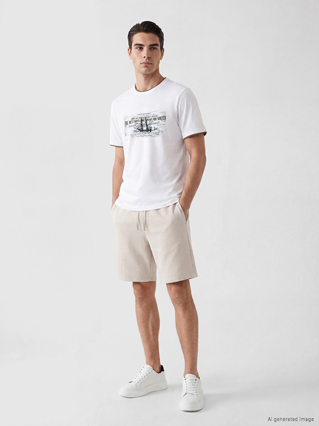 Crew Neck Printed Men's T-Shirt-1