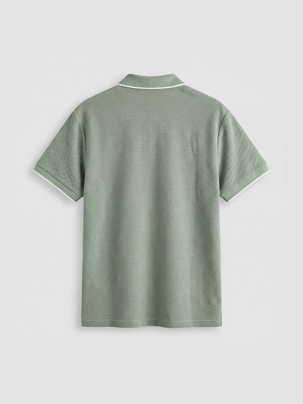 Yeşil Polo Yaka Erkek Tişört-1