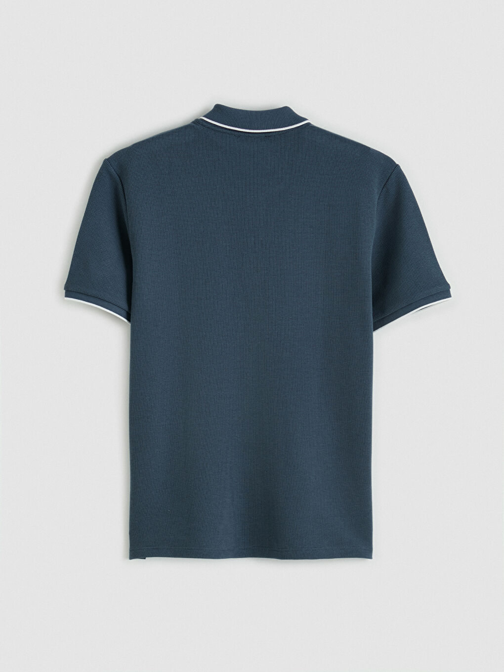 İndigo Polo Yaka Erkek Tişört-1