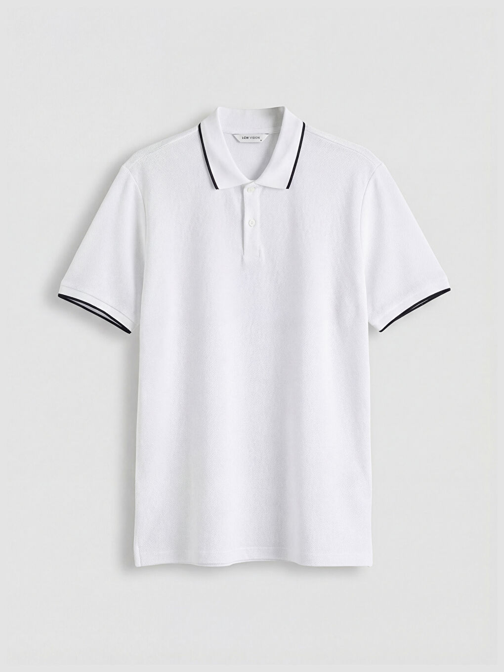 Beyaz Polo Yaka Erkek Tişört