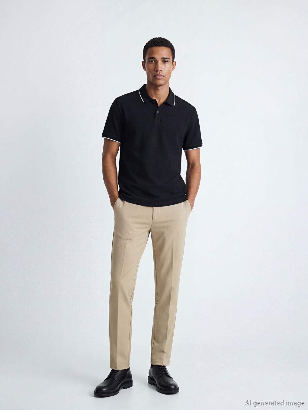 Polo Collar Men's T-Shirt-1