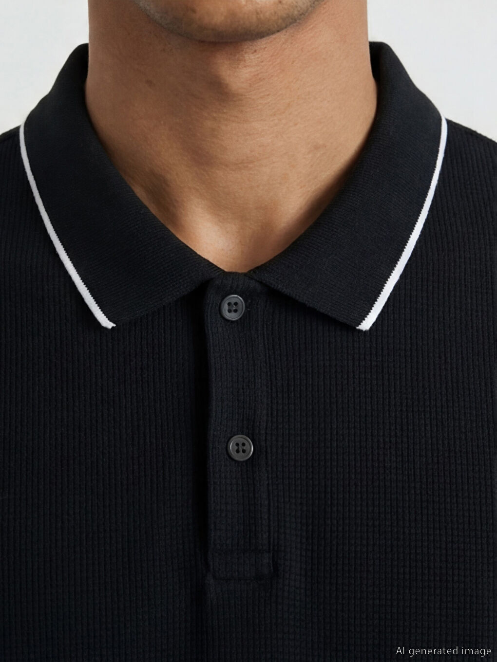 Polo Collar Men's T-Shirt-2